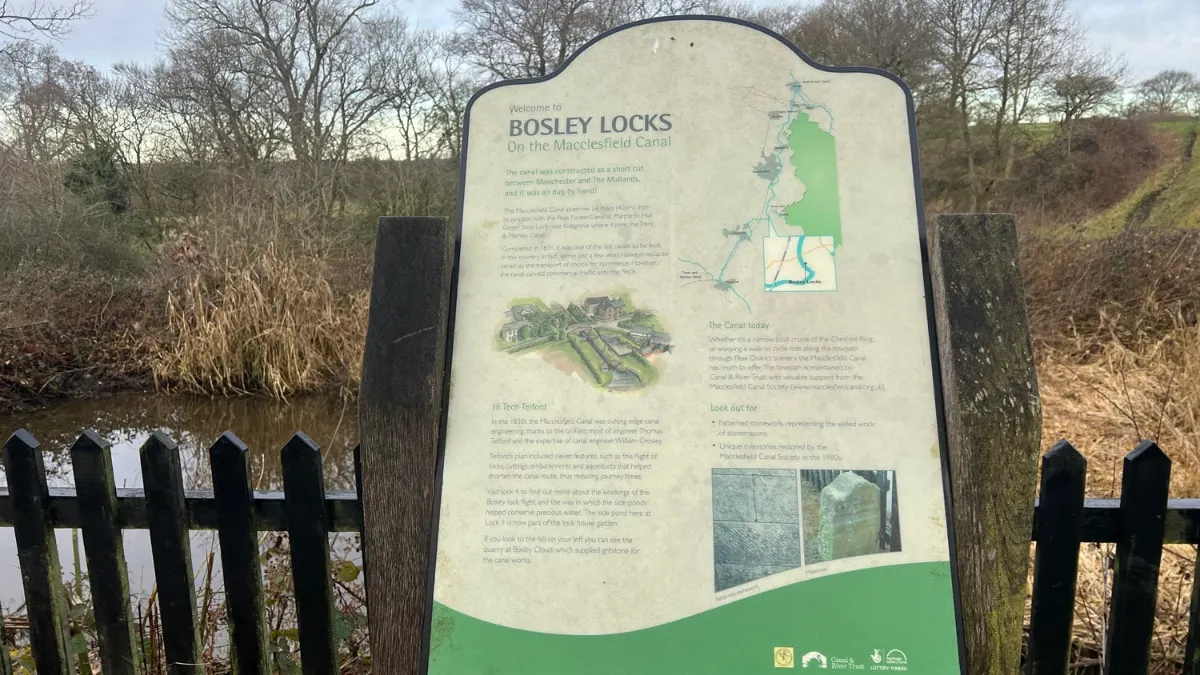 On the Bosley Reservoir and Bosley Locks route